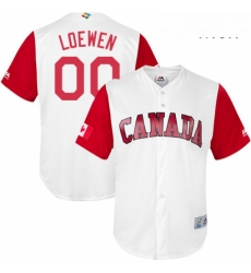 Mens Canada Baseball Majestic 00 Adam Loewen White 2017 World Baseball Classic Replica Team Jersey Mens Canada Baseball Majestic 00 Adam Loewen White 2017 World Baseball Classic Replica Team Jersey