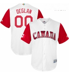 Mens Canada Baseball Majestic 00 Kellin Deglan White 2017 World Baseball Classic Replica Team Jersey Mens Canada Baseball Majestic 00 Kellin Deglan White 2017 World Baseball Classic Replica Team Jersey