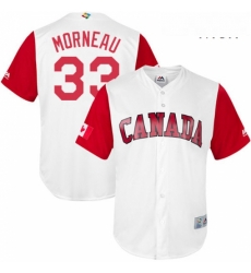 Mens Canada Baseball Majestic 33 Justin Morneau White 2017 World Baseball Classic Replica Team Jersey Mens Canada Baseball Majestic 33 Justin Morneau White 2017 World Baseball Classic Replica Team Jersey