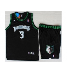 Minnesota Timberwolves 3 Stephon Marbury Black Swingman NBA Jerseys Short Suits Minnesota Timberwolves 3 Stephon Marbury Black Swingman NBA Jerseys Short Suits