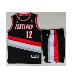 Portland Trail Blazers 12 LaMarcus Aldridge Black Revolution 30 Swingman NBA Jersey Short Suits Portland Trail Blazers 12 LaMarcus Aldridge Black Revolution 30 Swingman NBA Jersey Short Suits