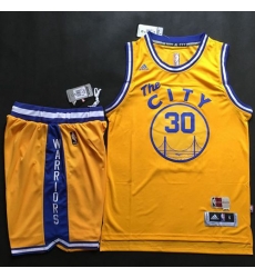 Warriors #30 Stephen Curry Gold Throwback The City A Set Stitched NBA Jersey Warriors #30 Stephen Curry Gold Throwback The City A Set Stitched NBA Jersey