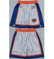 Men New Yok Knicks White Shorts  