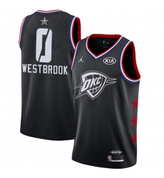 Thunder #0 Russell Westbrook Black Basketball Jordan Swingman 2019 All Star Game Jersey Thunder #0 Russell Westbrook Black Basketball Jordan Swingman 2019 All Star Game Jersey