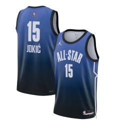 Men's Nike Nikola Jokic Navy 2022 NBA All Star #15 Swingman Stitched Jersey Men's Nike Nikola Jokic Navy 2022 NBA All Star #15 Swingman Stitched Jersey