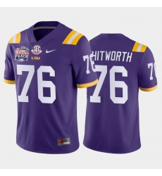 LSU Tiger Andrew Whitworth Purple Away Men'S Jersey LSU Tiger Andrew Whitworth Purple Away Men'S Jersey