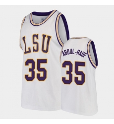 LSU Tiger Mahmoud Abdul Rauf White Replica Men'S Jersey LSU Tiger Mahmoud Abdul Rauf White Replica Men'S Jersey