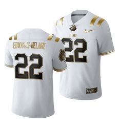 Lsu Tigers Clyde Edwards Helaire Golden Edition Limited Nfl White Jersey Lsu Tigers Clyde Edwards Helaire Golden Edition Limited Nfl White Jersey