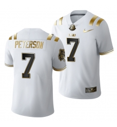 Lsu Tigers Patrick Peterson Golden Edition Limited Nfl White Jersey