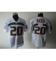 Hurricanes #20 Ed Reed White Embroidered NCAA Jerseys Hurricanes #20 Ed Reed White Embroidered NCAA Jerseys