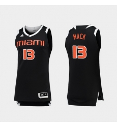 Men Miami Hurricanes Anthony Mack Black White Chase College Basketball Jersey Men Miami Hurricanes Anthony Mack Black White Chase College Basketball Jersey