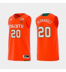 Men Miami Hurricanes Dewan Hernandez Orange Replica College Basketball Jersey Men Miami Hurricanes Dewan Hernandez Orange Replica College Basketball Jersey