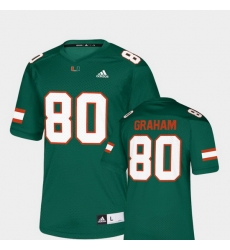 Men Miami Hurricanes Jimmy Graham 80 Green Nflpa Alumni Chase Replica Jersey Men Miami Hurricanes Jimmy Graham 80 Green Nflpa Alumni Chase Replica Jersey