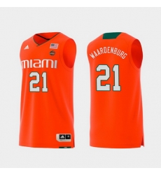 Men Miami Hurricanes Sam Waardenburg Orange Replica College Basketball Jersey Men Miami Hurricanes Sam Waardenburg Orange Replica College Basketball Jersey