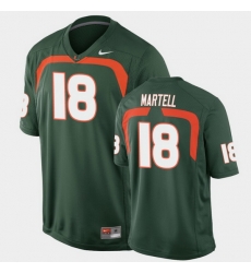 Men Miami Hurricanes Tate Martell Game Green College Football Jersey Men Miami Hurricanes Tate Martell Game Green College Football Jersey