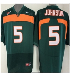 Miami Hurricanes Jersey NCAA jerseys #5 Johnson Black jersey Miami Hurricanes Jersey NCAA jerseys #5 Johnson Black jersey