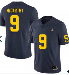 Men Michigan Wolverines J.J. McCarthy #9 Navy High School Jersey Men Michigan Wolverines J.J. McCarthy #9 Navy High School Jersey
