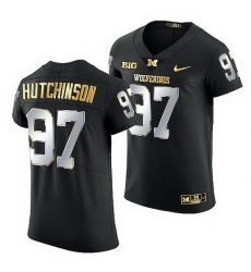 Michigan Wolverines Aidan Hutchinson 2021 22 Golden Edition Elite Football Black Jersey Michigan Wolverines Aidan Hutchinson 2021 22 Golden Edition Elite Football Black Jersey
