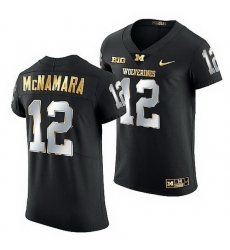 Michigan Wolverines Cade Mcnamara 2021 22 Golden Edition Elite Football Black Jersey Michigan Wolverines Cade Mcnamara 2021 22 Golden Edition Elite Football Black Jersey
