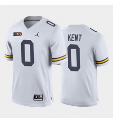 Michigan Wolverines Quintel Kent White Away Men'S Jersey Michigan Wolverines Quintel Kent White Away Men'S Jersey