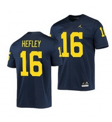 Michigan Wolverines Ren Hefley Navy Game Men'S Jersey Michigan Wolverines Ren Hefley Navy Game Men'S Jersey