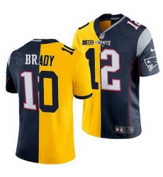 Michigan Wolverines Tom Brady Maize Navy Return New England Men Jersey Michigan Wolverines Tom Brady Maize Navy Return New England Men Jersey