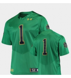 Men Notre Dame Fighting Irish 1 Kelly Green College Football Premier Jersey Men Notre Dame Fighting Irish 1 Kelly Green College Football Premier Jersey