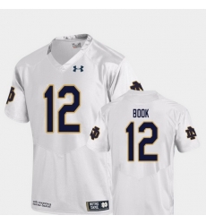 Men Notre Dame Fighting Irish Ian Book 12 White College Football Replica Jersey Men Notre Dame Fighting Irish Ian Book 12 White College Football Replica Jersey