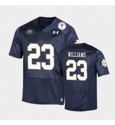 Men Notre Dame Fighting Irish Kyren Williams 2021 Rose Bowl Navy College Football Jersey Men Notre Dame Fighting Irish Kyren Williams 2021 Rose Bowl Navy College Football Jersey