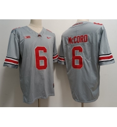Men Nike Ohio State Buckeyes #6 Kyle McCord Gray College Football Jersey Men Nike Ohio State Buckeyes #6 Kyle McCord Gray College Football Jersey