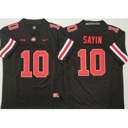 Men Ohio State Buckeyes #10 Julian Sayin Black Stitched F U S E NCAA Jersey II