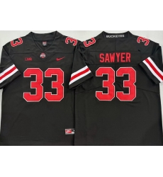 Men Ohio State Buckeyes #33 Jack Sawyer Black Stitched NCAA Jersey Men Ohio State Buckeyes #33 Jack Sawyer Black Stitched NCAA Jersey