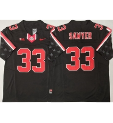 Men Ohio State Buckeyes Black #33 Jack SAWYER Black Stitched F U S E NCAA Jersey Men Ohio State Buckeyes Black #33 Jack SAWYER Black Stitched F U S E NCAA Jersey