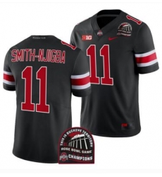 Men's Jersey Ohio State Buckeyes Jaxon Smith-Njigba Black 2022 Rose Bowl Champions CFP Jersey Men's Jersey Ohio State Buckeyes Jaxon Smith-Njigba Black 2022 Rose Bowl Champions CFP Jersey