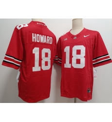 Ohio State Buckeyes #18 Will Howard Red F U S E Jersey Ohio State Buckeyes #18 Will Howard Red F U S E Jersey