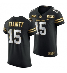 Ohio State Buckeyes Ezekiel Elliott Black 2021 College Football Playoff Championship Golden Authentic Jersey Ohio State Buckeyes Ezekiel Elliott Black 2021 College Football Playoff Championship Golden Authentic Jersey
