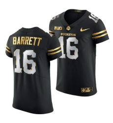 Ohio State Buckeyes J.T. Barrett Black Golden Edition Jersey Ohio State Buckeyes J.T. Barrett Black Golden Edition Jersey