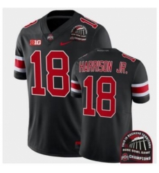 Youth Ohio State Buckeyes Marvin Harrison Jr. Black 2022 Rose Bowl Champions CFP Jersey Youth Ohio State Buckeyes Marvin Harrison Jr. Black 2022 Rose Bowl Champions CFP Jersey