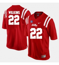Jordan Wilkins Red Ole Miss Rebels Alumni Football Game Jersey Jordan Wilkins Red Ole Miss Rebels Alumni Football Game Jersey