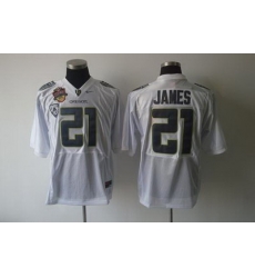 Ducks #21 LaMichael James White Embroidered NCAA Jersey Ducks #21 LaMichael James White Embroidered NCAA Jersey