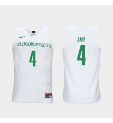 Men Oregon Ducks Ehab Amin White Elite Authentic Performance College Basketball Jersey Men Oregon Ducks Ehab Amin White Elite Authentic Performance College Basketball Jersey