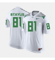 Men Oregon Ducks Evan Baylis College Football White Jersey Men Oregon Ducks Evan Baylis College Football White Jersey