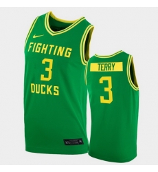 Men Oregon Ducks Jalen Terry College Basketball Green Replica 2020 21 Jersey Men Oregon Ducks Jalen Terry College Basketball Green Replica 2020 21 Jersey