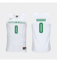 Men Oregon Ducks Will Richardson White Elite Authentic Performance College Basketball Jersey Men Oregon Ducks Will Richardson White Elite Authentic Performance College Basketball Jersey