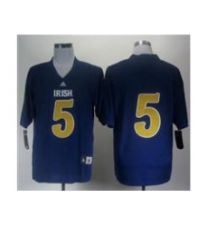 Ncaa Fighting Irish Menti Te o #5 Blue Embroidered Jerseys Ncaa Fighting Irish Menti Te o #5 Blue Embroidered Jerseys