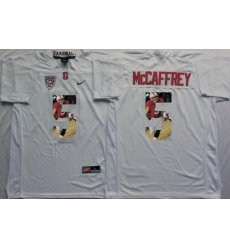 Stanford Cardinal 5 Christian McCaffrey White Portrait Number College Jersey Stanford Cardinal 5 Christian McCaffrey White Portrait Number College Jersey