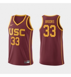 Men Usc Trojans J'Raan Brooks Cardinal Replica College Basketball Jersey Men Usc Trojans J'Raan Brooks Cardinal Replica College Basketball Jersey