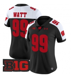 Women Wisconsin Badgers 99 J J Watt Black Alternate 2024 Vapor Limited Jersey All Stitched Women Wisconsin Badgers 99 J J Watt Black Alternate 2024 Vapor Limited Jersey All Stitched