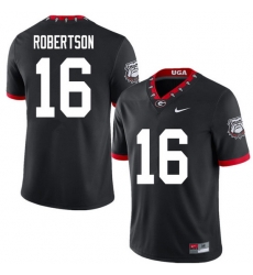2020 Men #16 Demetris Robertson Georgia Bulldogs Mascot 100th Anniversary College Football Jerseys S 2020 Men #16 Demetris Robertson Georgia Bulldogs Mascot 100th Anniversary College Football Jerseys S