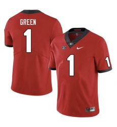 Men #1 Nyland Green Georgia Bulldogs College Football Jerseys Sale-Red Men #1 Nyland Green Georgia Bulldogs College Football Jerseys Sale-Red
